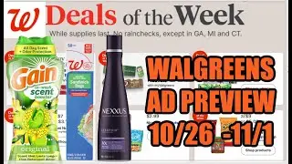 WALGREENS AD PREVIEW (10/26 - 11/1)