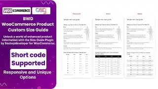 Optimize Your Online Store with WooCommerce Product Custom Size Guide-Ultimate Size Chart Solution