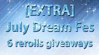 【Giveaway-EXTRA】BanG Dream ( Bandori ) - 6 rerolls from July Fes Gacha