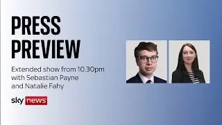 The Press Preview - a first look at Friday morning's newspaper headlines