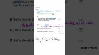 Sulfur Dioxide Pollution MCQ
