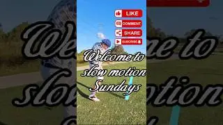 Stinger Off the 4th in SLOW MO ⛳🔥 | Pure Golf Perfection! #SlowMotionSundays