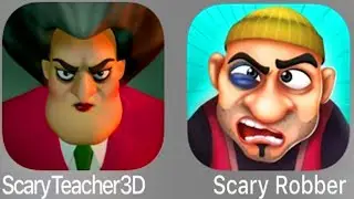 Scary Teacher 3D Vs Scary Robber Home Clash Update IOS Gameplay Walkthrough