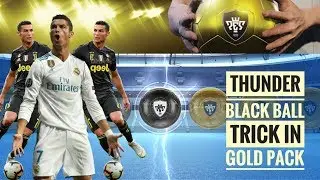 Thunder black ball trick in Gold pack|| pes 2019 mobile