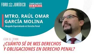 Simplemente Derecho. &iquest;Cu&aacute;nto s&eacute; de mis derechos y obligaciones en derecho penal?