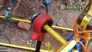 Piped Natural Gas connection and GI pipe threading