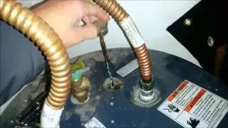 Stuck water heater Anode