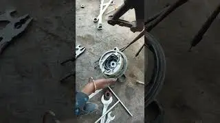 Activa front wheel brake shoe complete change #shortsfeed #trending #machine #ytshort #viral