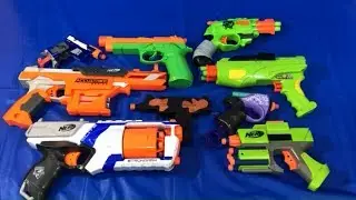 Nerf Blasters Box of Toys for Children Learn Colors with Toy Blasters