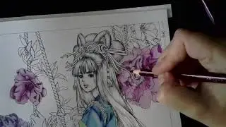 FASTER como pintar aquarela com lapis faber castel aquarelavel