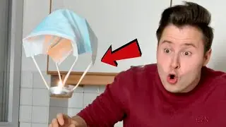 Build a hot air balloon with a tea light and a mask?!😍 I'm testing viral TikTok experiments
