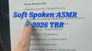 ASMR 📚 2026 TBR and 2025 Reading Log 📚 soft spoken, ramble