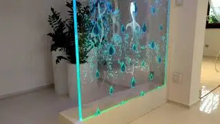 NEW water wall with rain drops. Made by Hydroteka