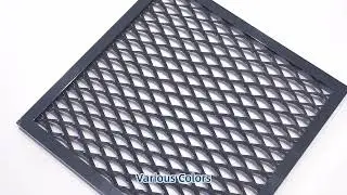 Expanded metal mesh finished product display