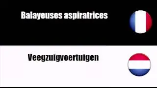 Franse woordenschat # Thema = Voertuigen voor wegenonderhoud