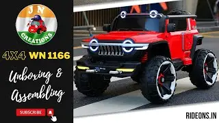 Unboxing and Assembling Of 12V HEAVY BIG JUMBO 4X4 Ride On jeep WN-1166 | JNCreations