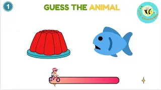 Guess the Animal Challenge 🐾 | Emoji & Scrambled Word Game for Kids | Fun Learning Video