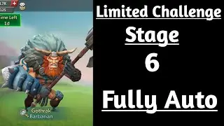 Lords mobile Barbarian limited Challange stage 6 fully auto|Barbaric journey Stage 6 fully auto