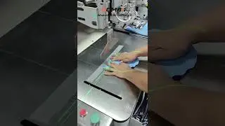 Auto laser pocket welting machine#machine #pocket#factory #sewing #industrial