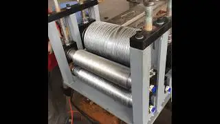 WPC online embossing machine for capped composite decking