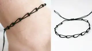 How to Make Black Thread Anklet | Easy Bracelet and Anklet Ideas