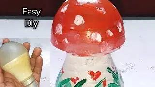 Home decor using LED bulb / Old bulb craft idea / best out of waste 