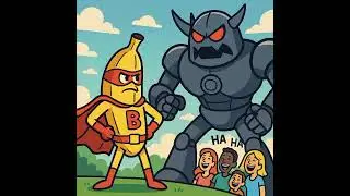 🍌 Banana Hero vs Robot 🤖 | Funny AI Animated Story | AI Super Shorts