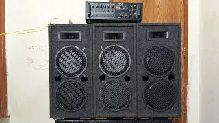 Small Dj Setup 10 Inch Double Speaker 3 Box And 12 Inch Double Speaker 1 Box