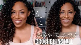 Rastafri Twist Out Curl Crochet Hair Install| Lia Lavon
