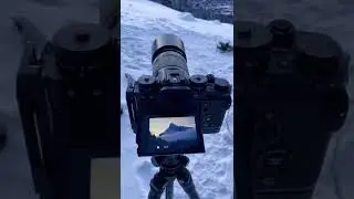 Photographing sunrise in Banff Alberta with my Fujifilm XT3. I loved the peace and quiet!!