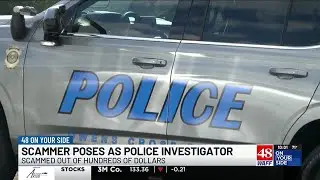 Man as police investigator scams woman out of hundreds of dollars