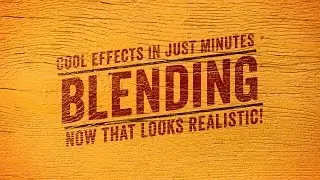 Realistically Blend Typography with a Background in Photoshop