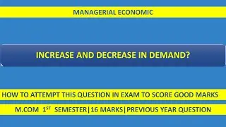 📈 Increase & Decrease in Demand | Meaning, Causes & Diagram | Managerial Economics
