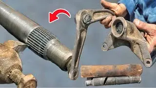 The Mechanic Made the Bevel Teeth and Steering Gear Rod with Extra Metal Piece