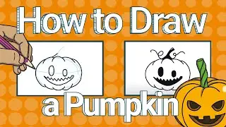 How to Draw A Pumpkin | Twinkl Illustrators | Twinkl Kids Tv