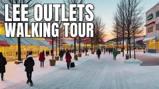 Lee Outlet Mall Massachusetts | Walking Tour [4K]