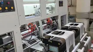 HSYT 450X2CB  FULL AUTOMATIC  HIGH SPEED T SHIRT BAG MARKET BAG MAKING MACHINE WITH SIDE GUSSET