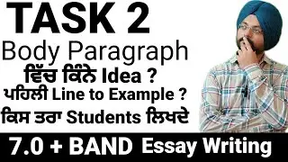 IELTS Writing TASK 2 Academic. How to write 7.0 + BAND Body Paragraph . All doubts will be cleared 🙏