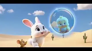 Bunny chicky and Micky three friends 