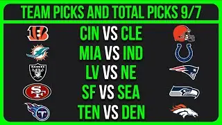 NFL Picks Today 9/7/25 NFL Week 1 Picks and Predictions