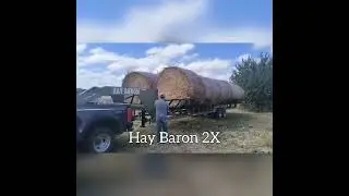 HAY BARON 2X Double Row Bale Trailer - Self Unloading!