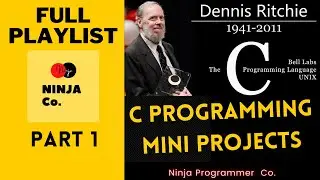 C Programming mini-projects PART1  | Ninja Programmer Co. Live Stream 🔴