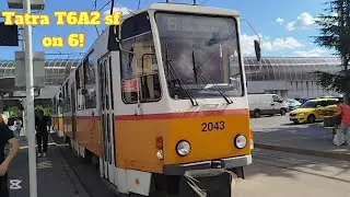 Tatra T6A2 SF on line 6!!