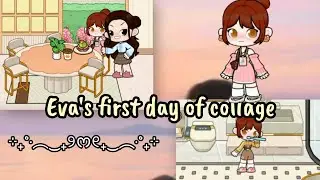 Eva's first day of collage 💫🎀🌷| Emily cares Eva | #gameworld #@crazy_clouds-yt |