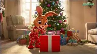 Рождественское празднование в Зверополисе! 🎄 Джуди встречает гигантского белого медведя-Санту 🎅🐻 ...