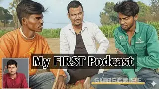 my first podcast // my first podcast with dhruv rathee // podcast thumbnail #myfirstvideo #viral