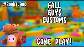 (FALL GUYS LIVE STREAM) 586+CROWNS (CUSTOM WITH VIEWERS) #ROADTO900