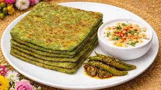 Easy Palak Pratha|Paneer Pratha|Palak Paneer Pratha Recipe|Kid's Lunch Box Specia|Healthy Breakfast|