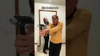 Our most DANGEROUS blooper yet😬#startrek #phaser #funny
