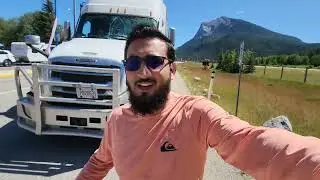 Adventure Trip from Calgary to Canmore Canada 🇨🇦 for work changing truck windshield